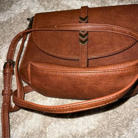 Antik Kraft Brown Leather Crossbody Bag - Picture 5 of 6